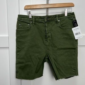 Free People Olive Shorts
